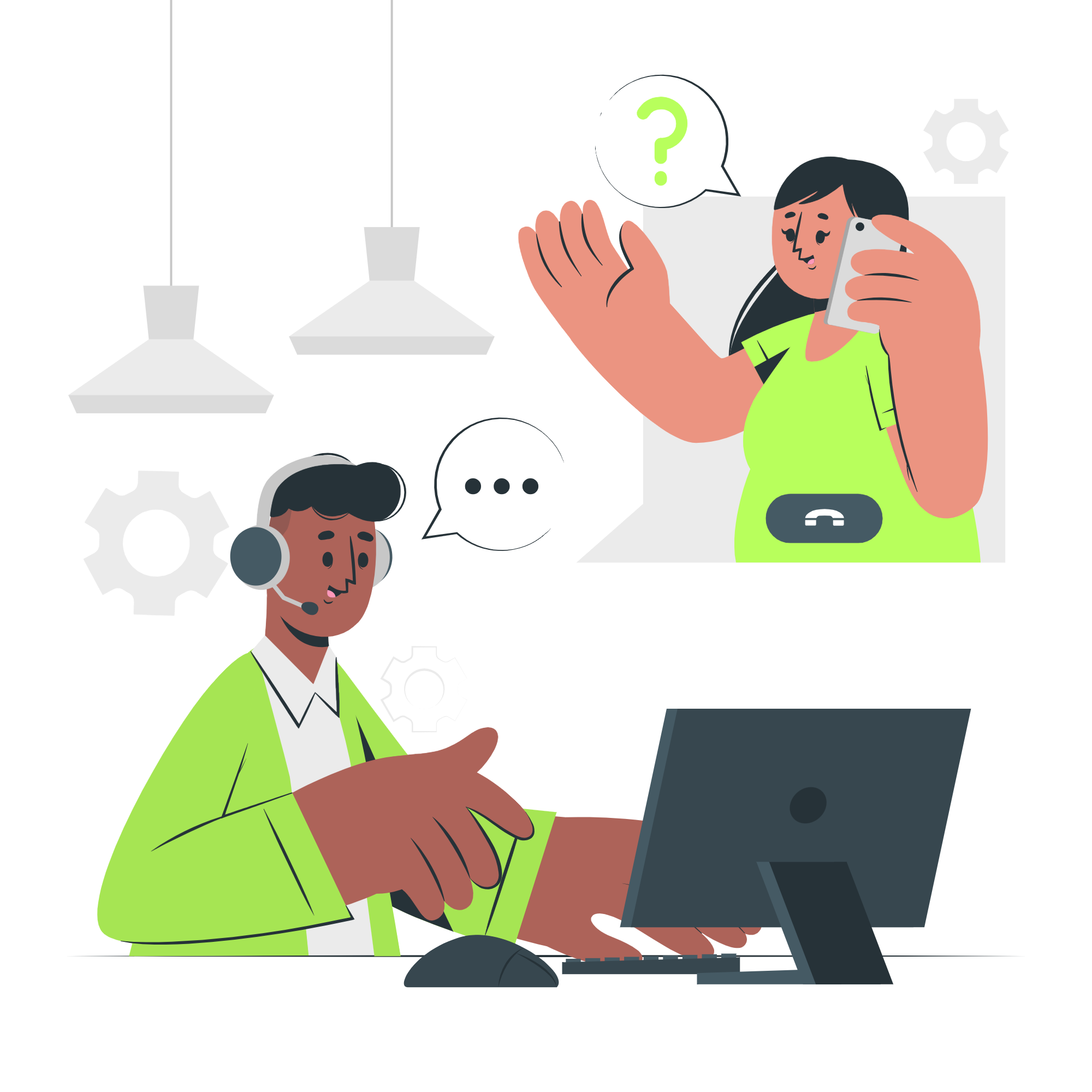 Contact illustration